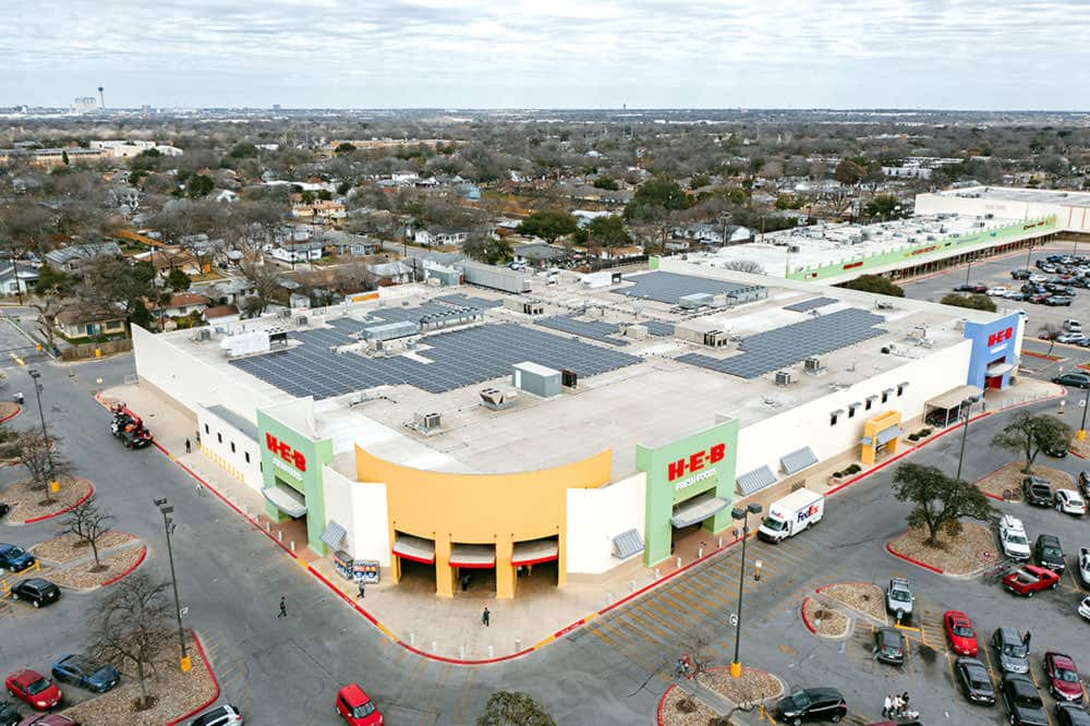 HEB San Antonio Texas 735 SW Millitary Dr solar project