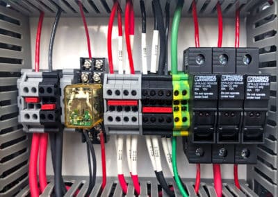 termination panel for battery backup